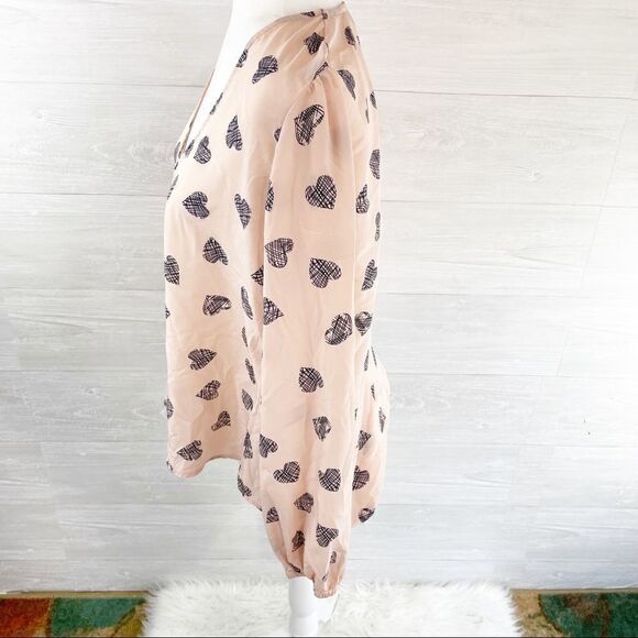 Revolve Lovers + Friends Crosshatch Heart Puff Sleeve Top - Picture 4 of 8